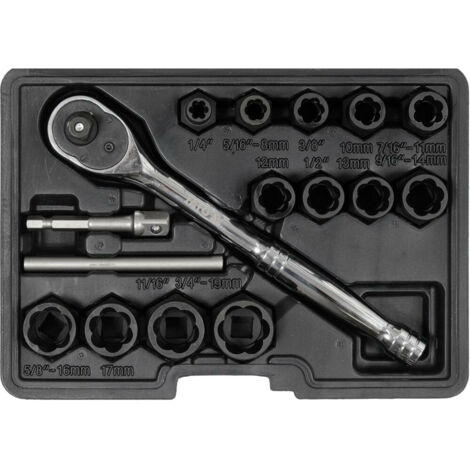 Yato YT-05897 extractor de tornillo y perno 16 pieza(s)
