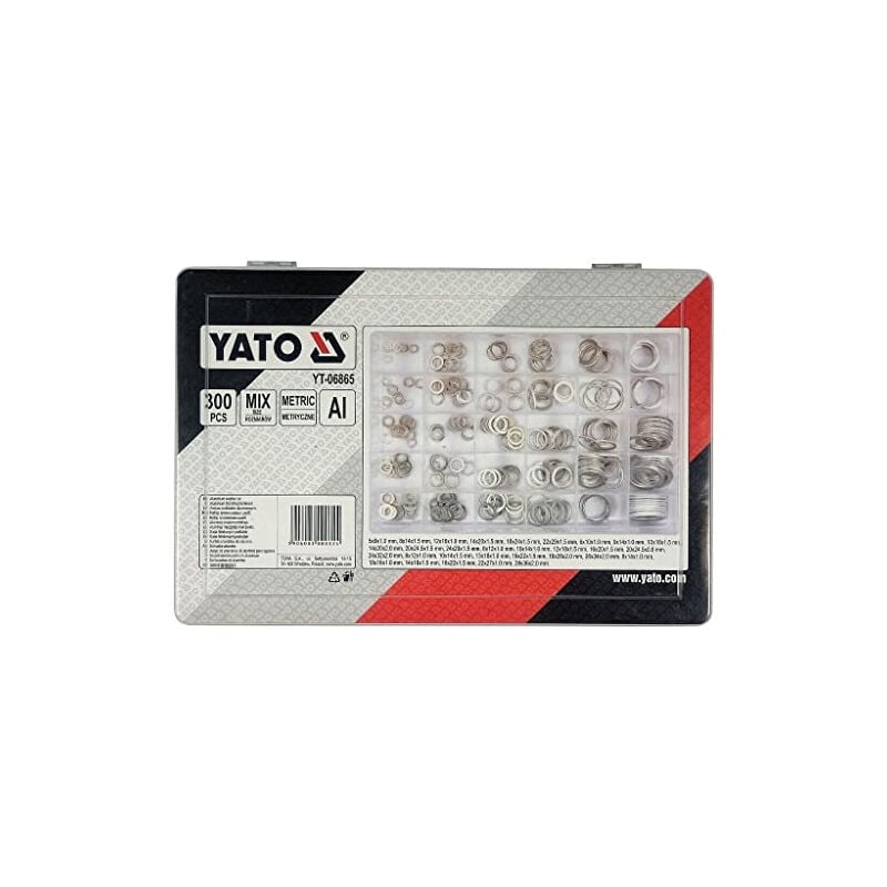 Yato - YT-06865,PODLO´KY hliníkové sada 300 ks