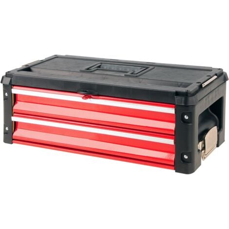 Yato YT-09107 Kleinteile- und Werkzeugkasten de Werkzeuge Metall Schwarz, Rot