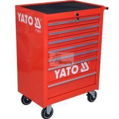 Yato YT-0914 Carrello porta attrezzi rosso con 7 cassetti