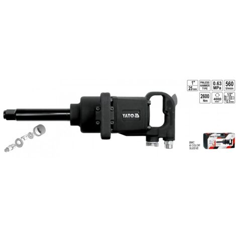 Yato YT-0960 Schraubendreher Schlagbohrer mitAkku 2600 Nm Schwarz