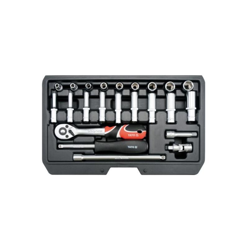 Yato - YT-14451 - douille set 1/4'23pcs