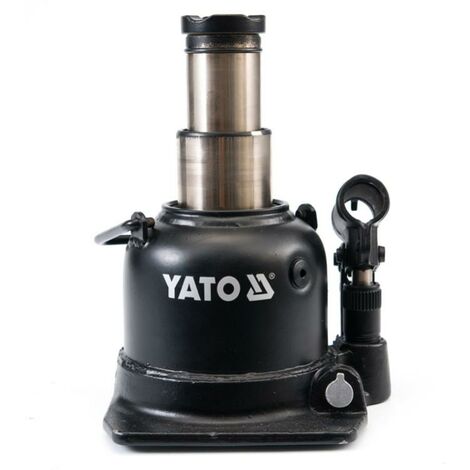 YATO YT-1713 - Gato hidráulico de pistón de Dos etapas 10t de Perfil bajo