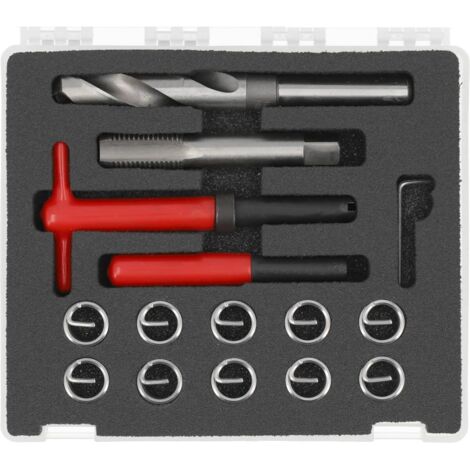 Yato YT-17688, Set de reparación de roscas M16 x 2,0, ideal para mantenimiento de vehículos y maquinaria industrial.