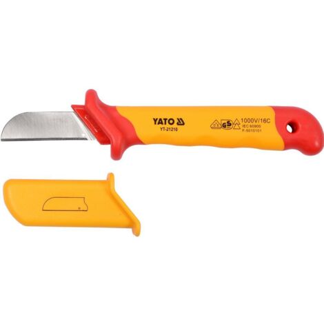 Yato YT-21210 - couteau de câble isolé 50 x 180 mm VDE