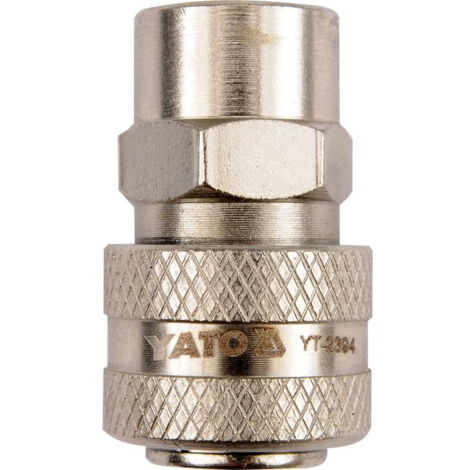Yato YT-2394 acoplamiento y conector para máquina neumática Níquel Acero Rosca interior (hembra) 3/8" 1 pieza(s)
