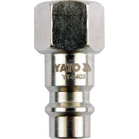 Yato YT-2403 acoplamiento y conector para máquina neumática Níquel Acero Rosca interior (hembra) 1/4" 1 pieza(s)