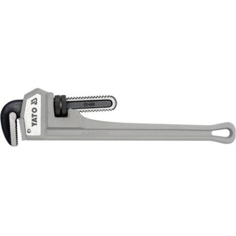 Yato YT-2483 clé of tuyau Aluminium, Noir Aluminium 6 cm Clé à pipe modèle américain Acier au chrome-molybdène
