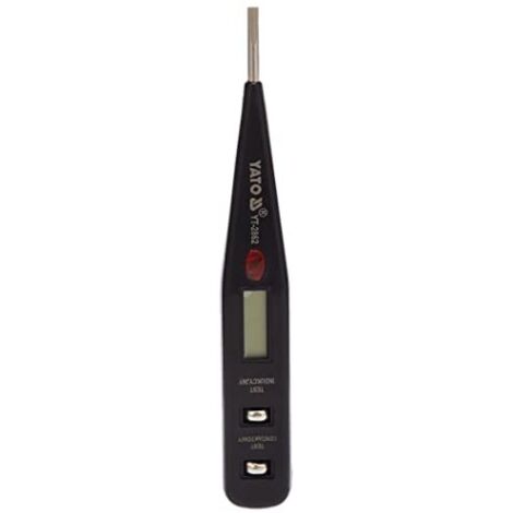 YATO YT-2862 - Tester di tensione 12-250V LCD, rilevamento senza contatto