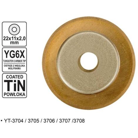 YATO YT-3714 - DéCOUPER CARRELAGE 22 X 11 X 2 MM ROUE DE YT-3704, YT-3705, YT-3706, YT-3707 ET YT-3708
