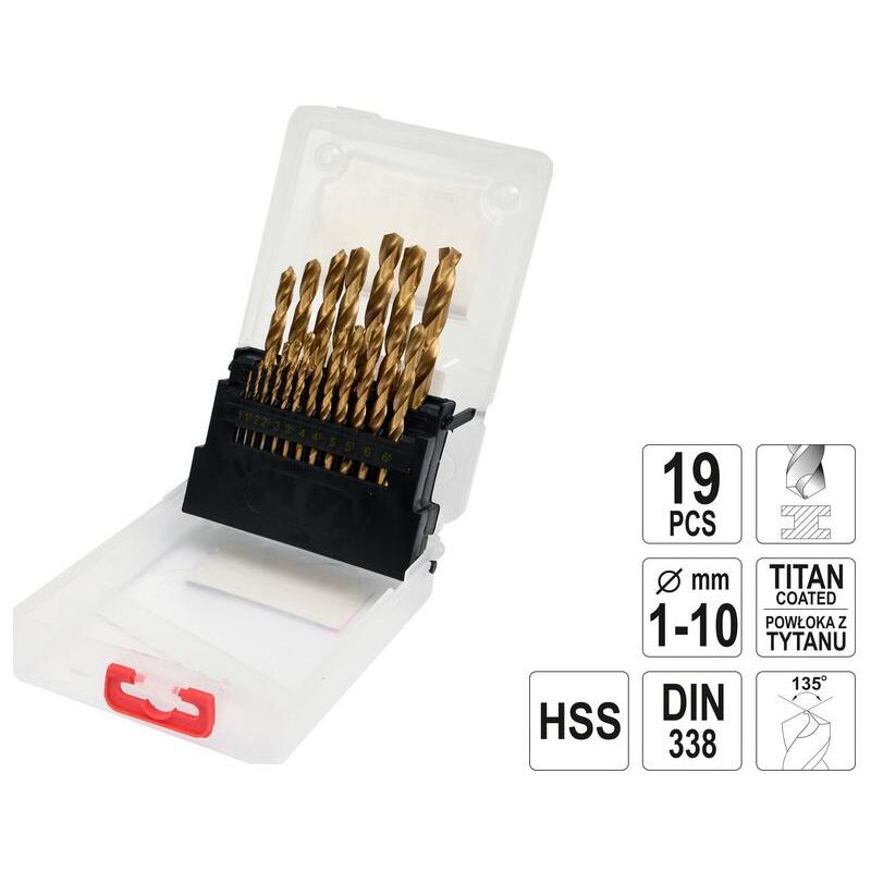 Yato - YT-44675 foret hélicoïdal 19 pièce(s)