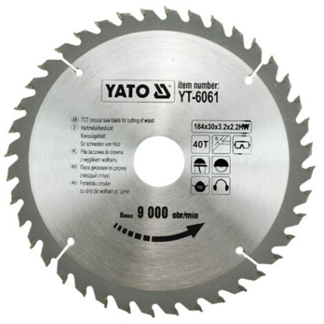 Yato YT-6061 hoja de sierra circular 18,4 cm 1 pieza(s)