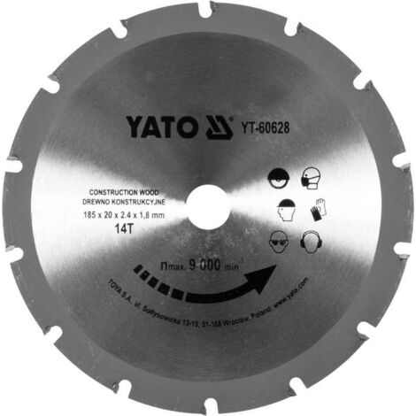 Yato YT-60628 hoja de sierra circular 18,5 cm 1 pieza(s)