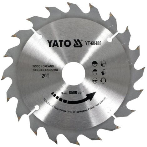Yato YT-6065 lama de lama circolare 20 cm 1 pz(i)
