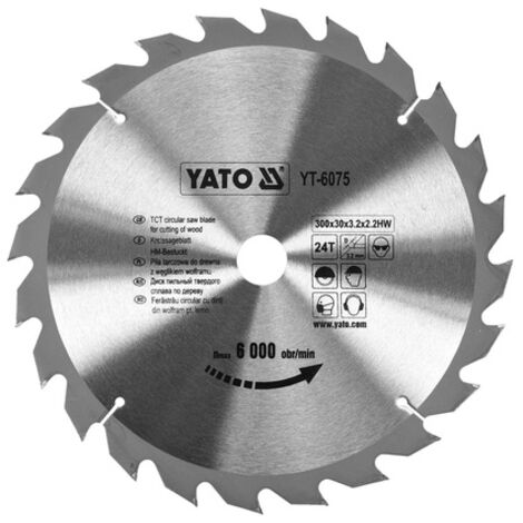 Yato YT-6075 hoja de sierra circular 30 cm 1 pieza(s)