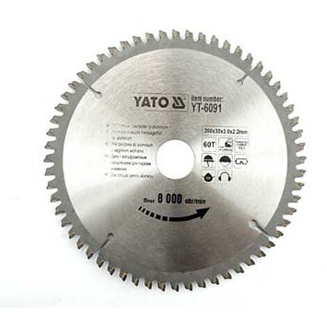 Yato YT-6091 - Sierra circular para aluminio 200 x 30 x 60 mm