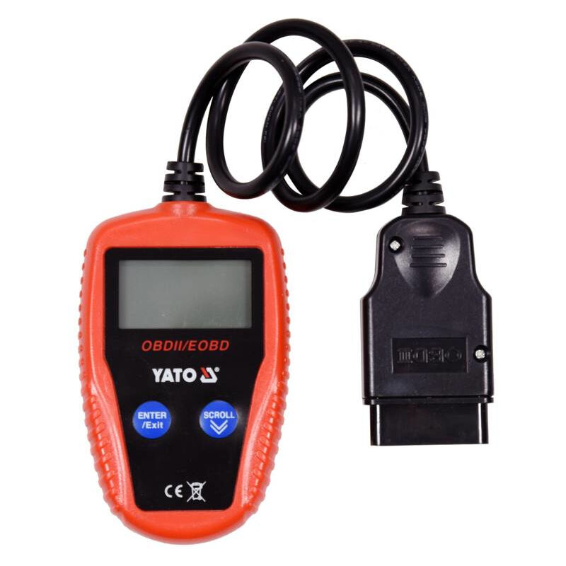 YT-72977 scanner de diagnostic de véhicule obd ii Noir, Rouge - Yato