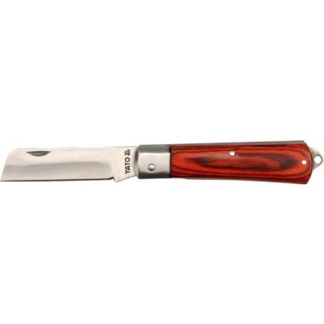 Yato YT-7600 couteau de poche de Camper/scout Brown, Silver