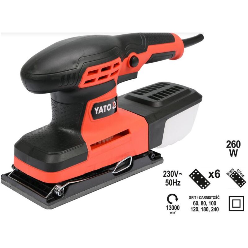 Yato YT-82230 levigatrice portatile Levigatrice