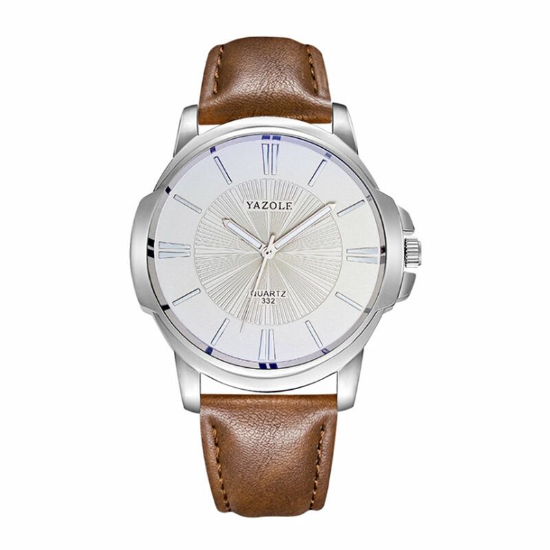 

Reloj de cuarzo para hombre, exquisito reloj de pulsera para hombre con bloqueo de luz azul, cristal mineral, tiempo preciso, puntero luminoso, 3