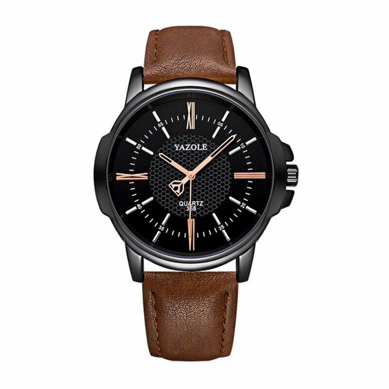

reloj de cuarzo para hombre, exquisito reloj de pulsera para hombre, pantalla de tiempo precisa, 3ATM, relojes de negocios a prueba de agua, correa