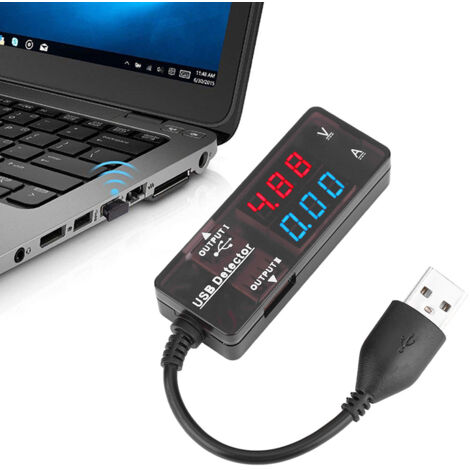 YB26VA USB-Akkukapazitätstester Voltmeter Amperemeter Dual-Display Spannungs- und Strommesser