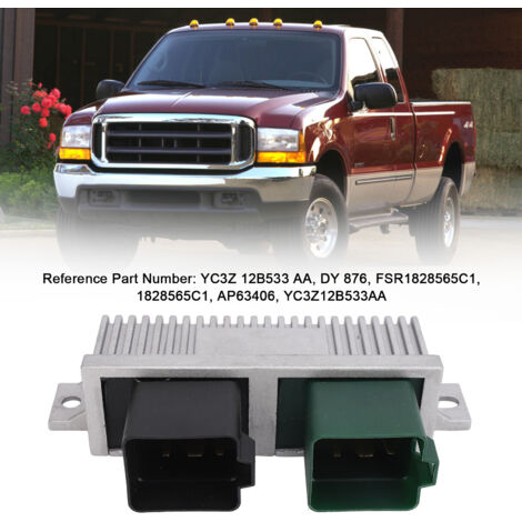 YC3Z 12B533 AA Glühkerzenmodul und Schalter für E-350 Super Duty Excursion 6.0L 7.3L 6.4L - Hochleistungs-Schnellstart