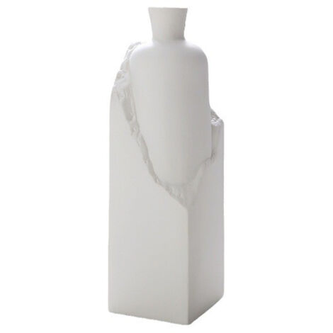 YCSQ5225 Mattweiße Keramikvase – 1 minimalistisches Stück für nordische Blumenarrangements