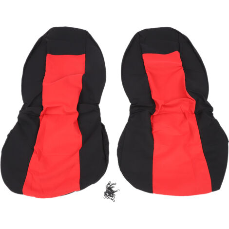 Yctze 2-teiliges Autositzbezug-Set (Rot Schwarz).