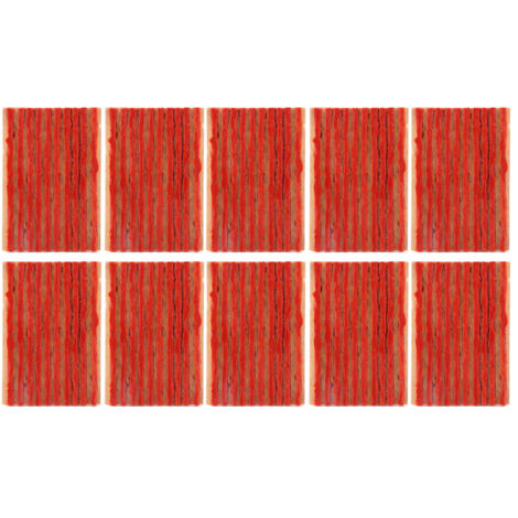 Yctze Auto Motorrad Reifenreparaturstopfen 100 Stück 100x3mm Schlauchlose Reifenreparaturstopfen Gummireifendichtungsstreifen Pannenhilfe für Auto Motorrad (braun).
