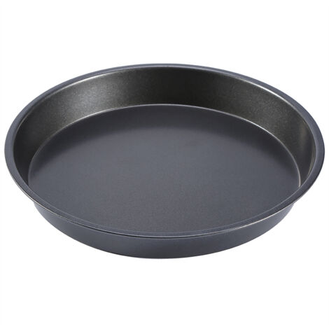 Yctze Moule à Pizza Rond Antiadhésif de 9 Pouces - Matériau en Acier au Carbone, Résistance aux Hautes Températures, Plaque de Cuisson à Pizza de qualité pour Four et Ondes