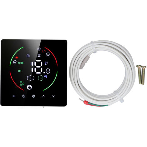Yctze WLAN-programmierbarer Thermostat mit App-Steuerung und LED für Klimaanlagen im Haushalt, geeignet für verschiedene Umgebungen.