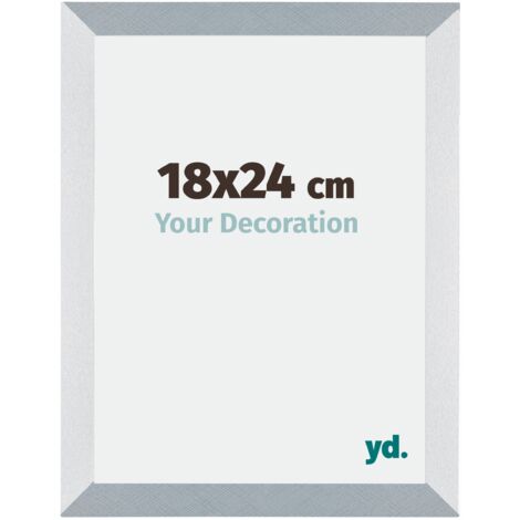 yd. - Cadre photo 18x24 - Aluminium Brosse - MDF - Mura