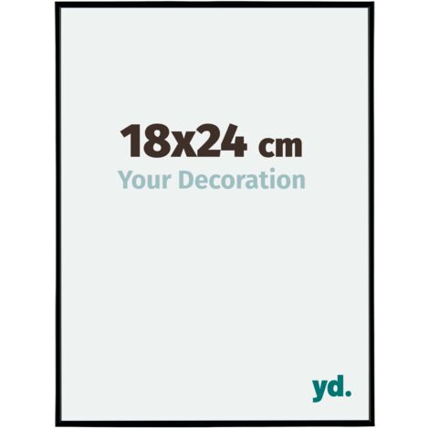 yd. - Cadre photo 18x24 - Noir Mat - Plastique - Evry