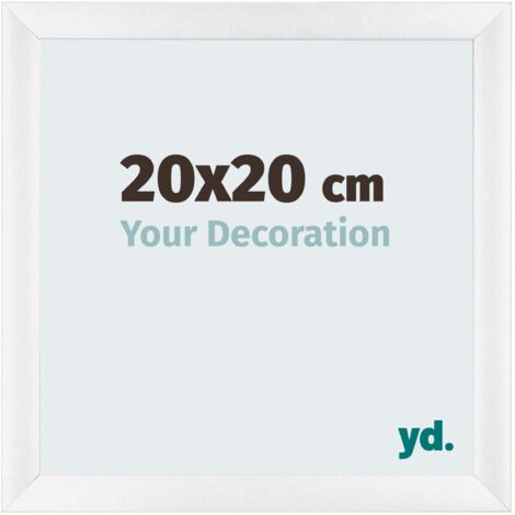 yd. - Cadre photo 20x20 - Blanc Brillant - MDF - Pisa