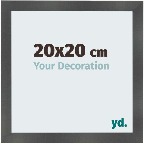 yd. - Cadre photo 20x20 - Noir Mat - MDF - Pisa