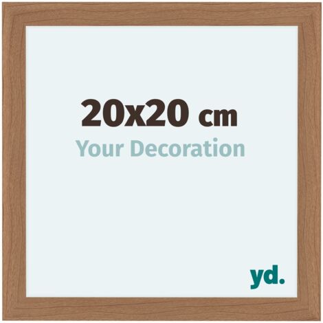 yd. - Cadre photo 20x20 - Noyer clair - MDF - Como