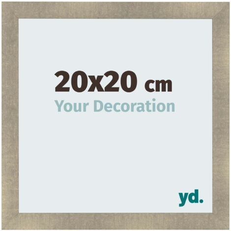 yd. - Cadre photo 20x20 - Or Antique - MDF - Pisa