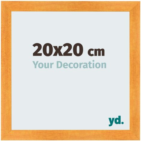 yd. - Cadre photo 20x20 - Orange - MDF - Pisa