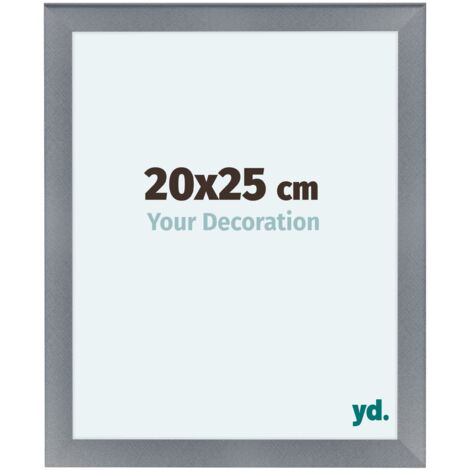 yd. - Cadre photo 20x25 - Aluminium Brosse - MDF - Como