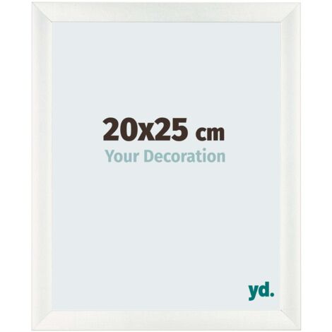 yd. - Cadre photo 20x25 - Blanc Patine - MDF - Pisa
