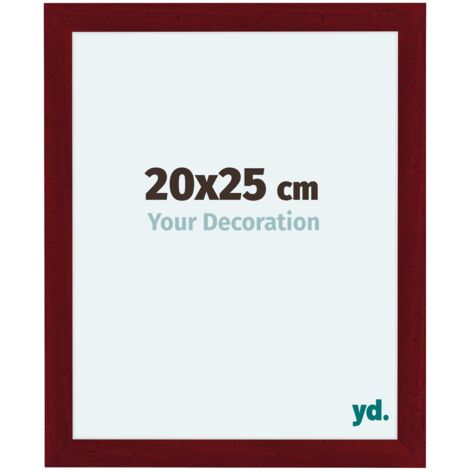 yd. - Cadre photo 20x25 - Vin Rouge Patine - MDF - Como