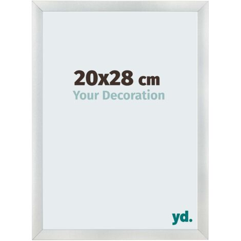 yd. - Cadre photo 20x28 - Argent Mat - MDF - Pisa