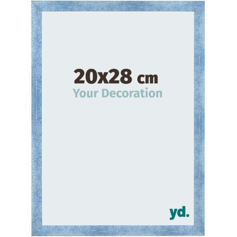 yd. - Cadre photo 20x28 - Bleu Brillant Patine - MDF - Pisa