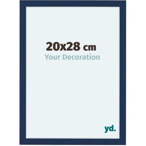 yd. - Cadre photo 20x28 - Bleu Fonce Patine - MDF - Como