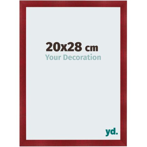 yd. - Cadre photo 20x28 - Vin Rouge Patine - MDF - Pisa