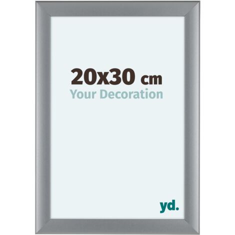 yd. - Cadre photo 20x30 - Argent Mat - MDF - Como