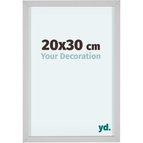 yd. - Cadre photo 20x30 - Blanc - Aluminium - Virginia