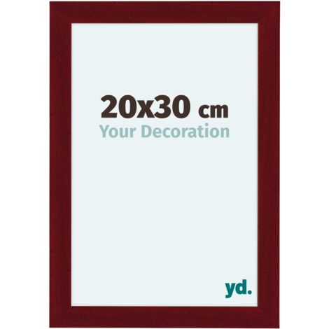 yd. - Cadre photo 20x30 - Vin Rouge Patine - MDF - Como