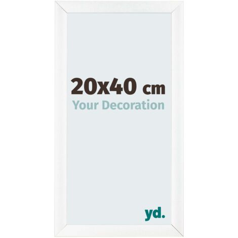 yd. - Cadre photo 20x40 - Blanc Mat - MDF - Pisa